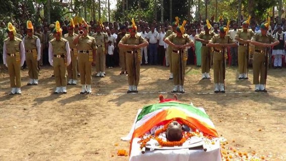 Kamalpur: Funeral of deceased MLA Sudhir Das completed with due honor: TSR paid Guard of Honor to the deceased